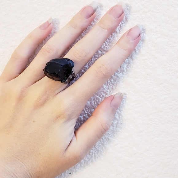 Wrapped stone rings - Picture 7 of 8